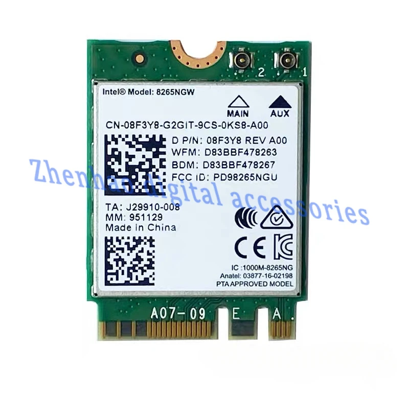 Genuine FOR Dell Optiplex 7450 7050 Dual Band WiFi Wireless Card 8265NGW 8F3Y8 08F3Y8