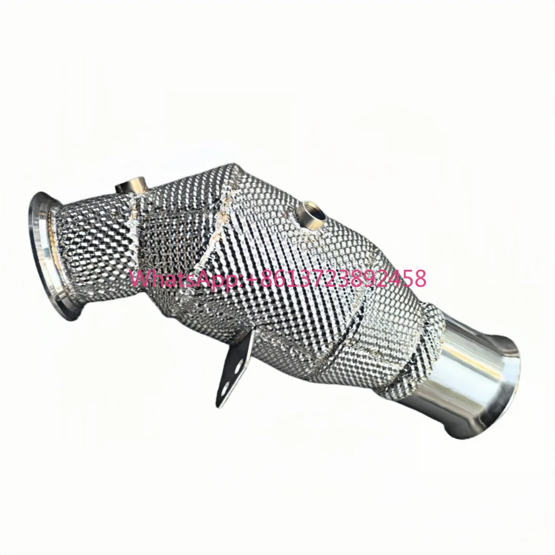 For DEX 304 Stainless Steel High Flow Exhaust Downpipe With Heat Shiled for  2019+ Mercedes-Benz  GLE350 2.0T(W167)
