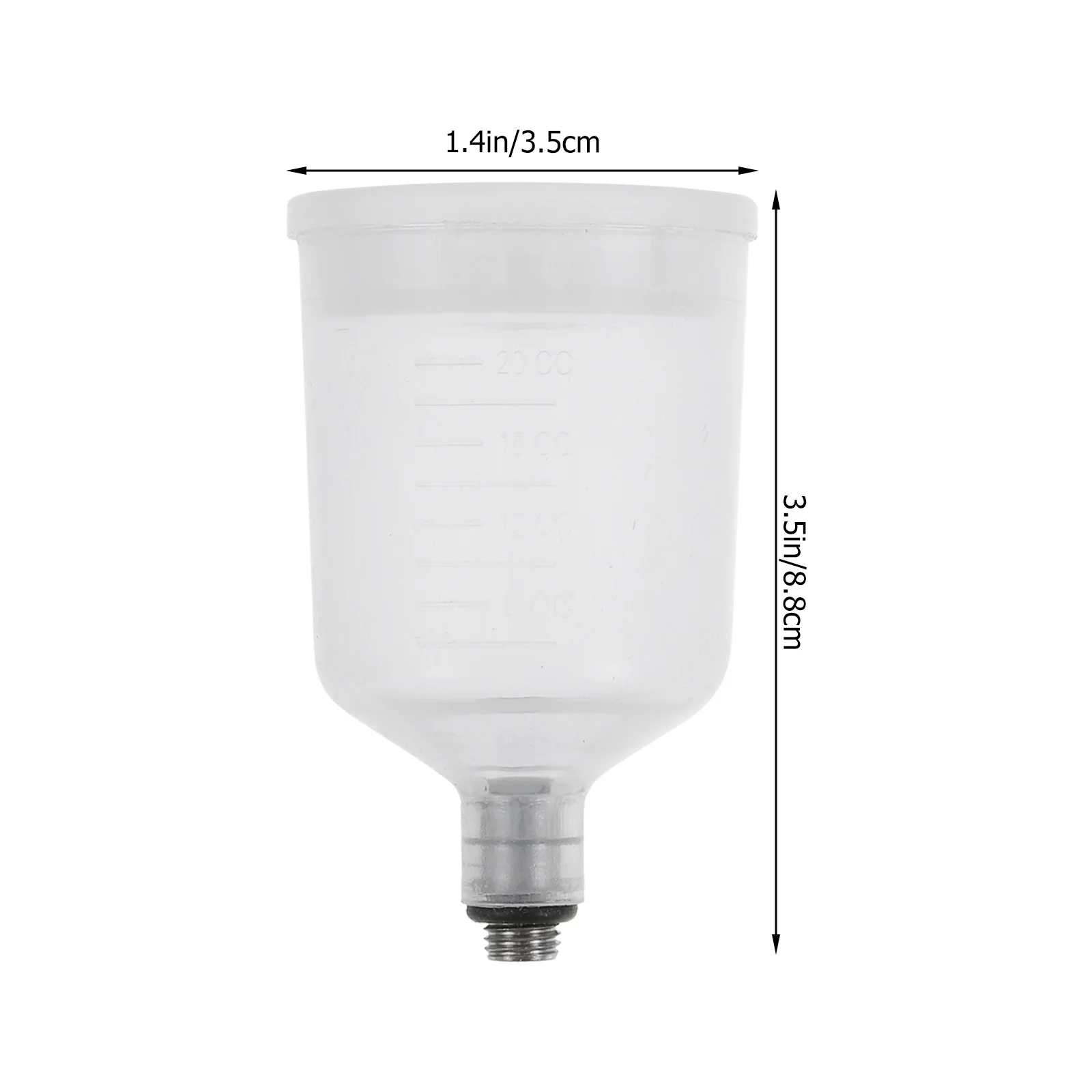 مجموعة أكواب طلاء البخاخة القابلة للفك مكونة من قطعتين قابلة لإعادة الملء وخفيفة الوزن ومحمولة لطلاء كعكة الأظافر وزجاجات مكياج شفافة #4