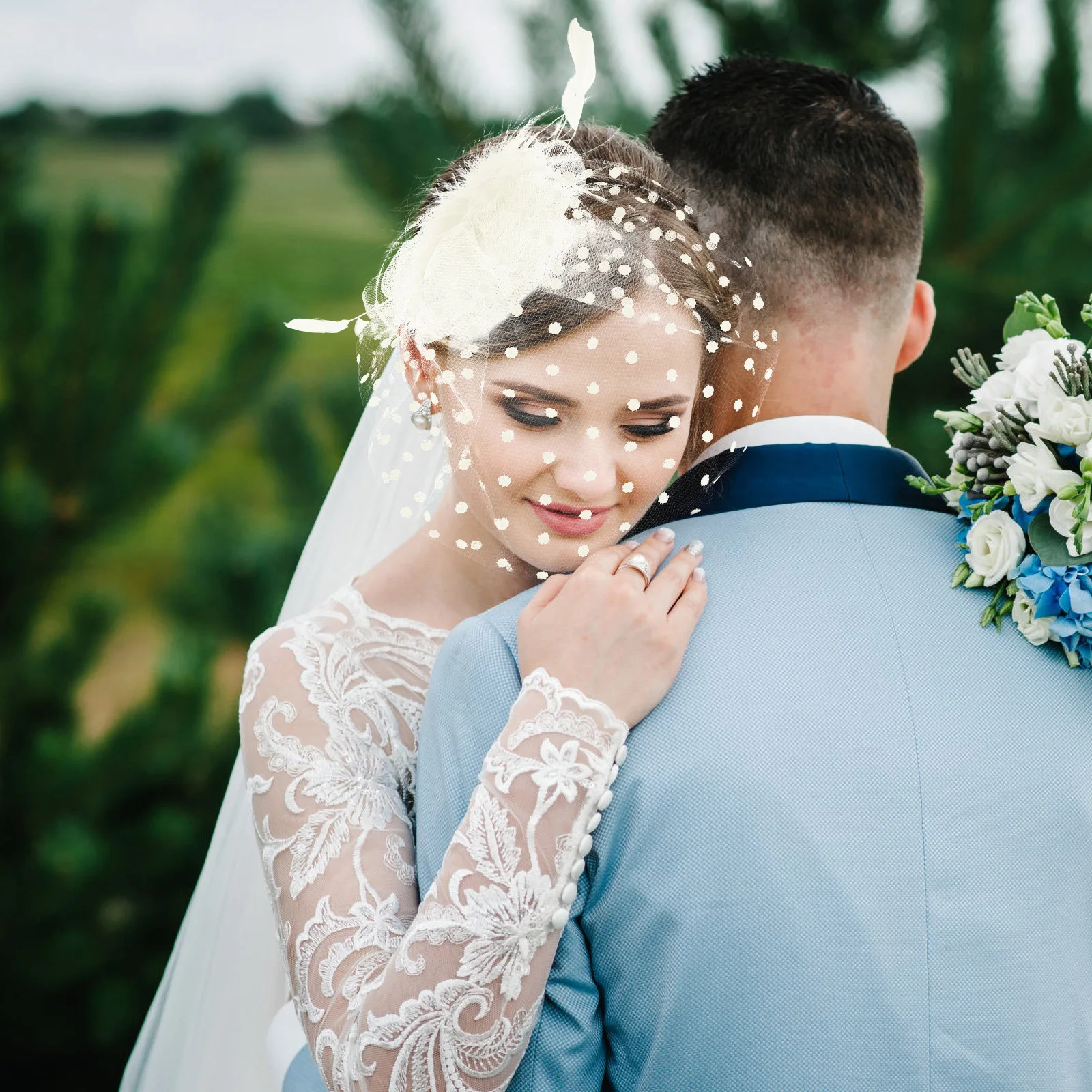 

Wedding Bridal Fascinator Hat Women Lightweight Gauze Pearl Hairpiece Banquet Headpiece Fascinators Hat Fascinators for Women