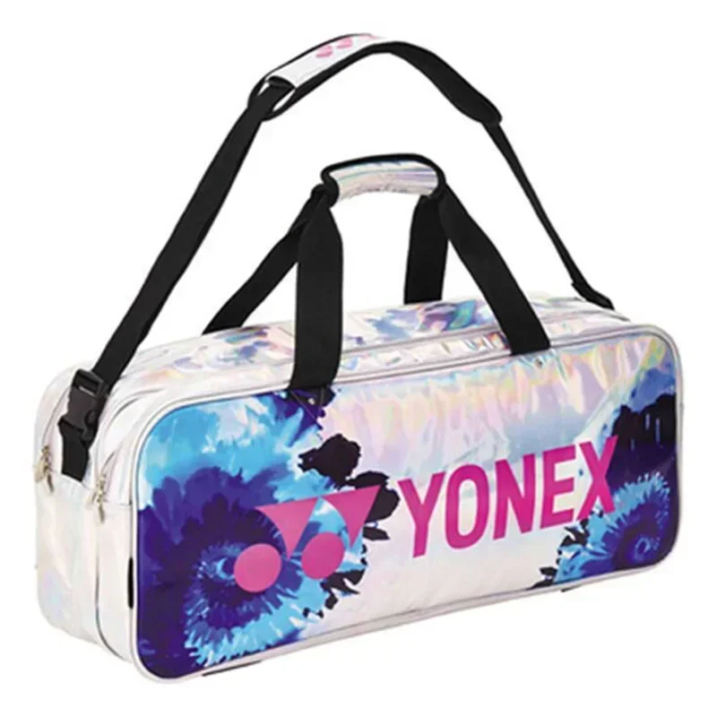 YONEX-bolsa de bádminton auténtica, bolsa de tenis deportiva, gran capacidad, impermeable, duradera, Unisex, para raqueta, entrenamiento de