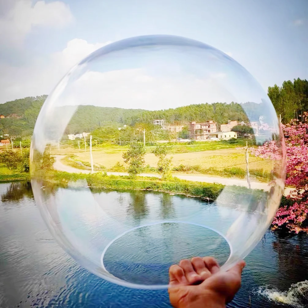 Klar Acryl dome Foto-shooting und Transparenten Kugel für displays Lucite Acryl Globus Abdeckung