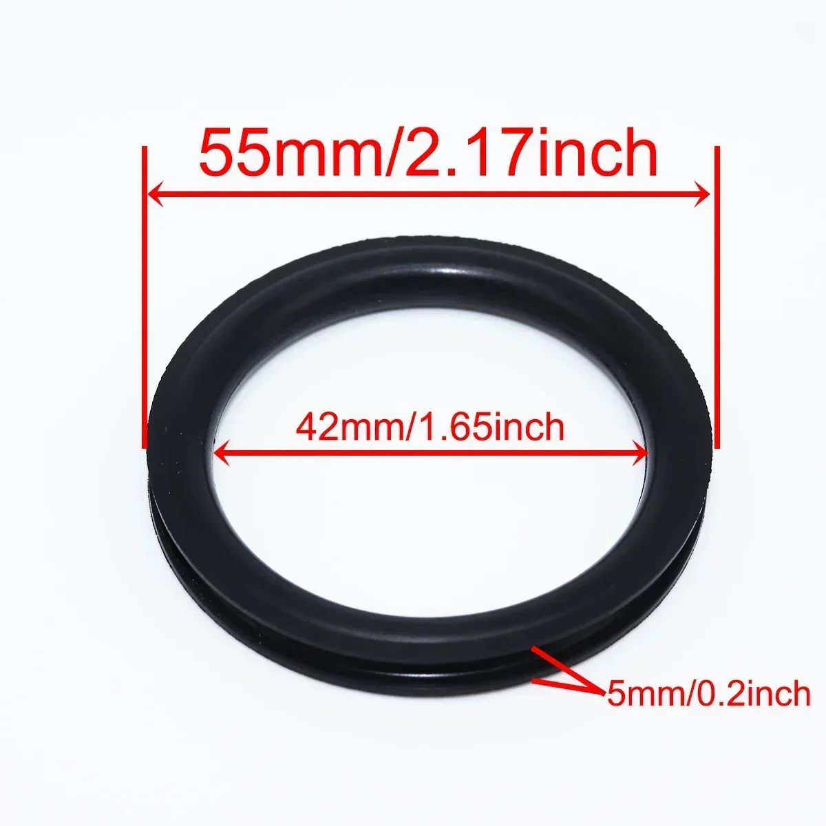 Gas Cap Replacement Seal Fuel Tank Filler Neck Repair V Shape O-ring Rubber Gasket Washer 55x5mm For VW POLO SCIROCCO VENTO Tipo