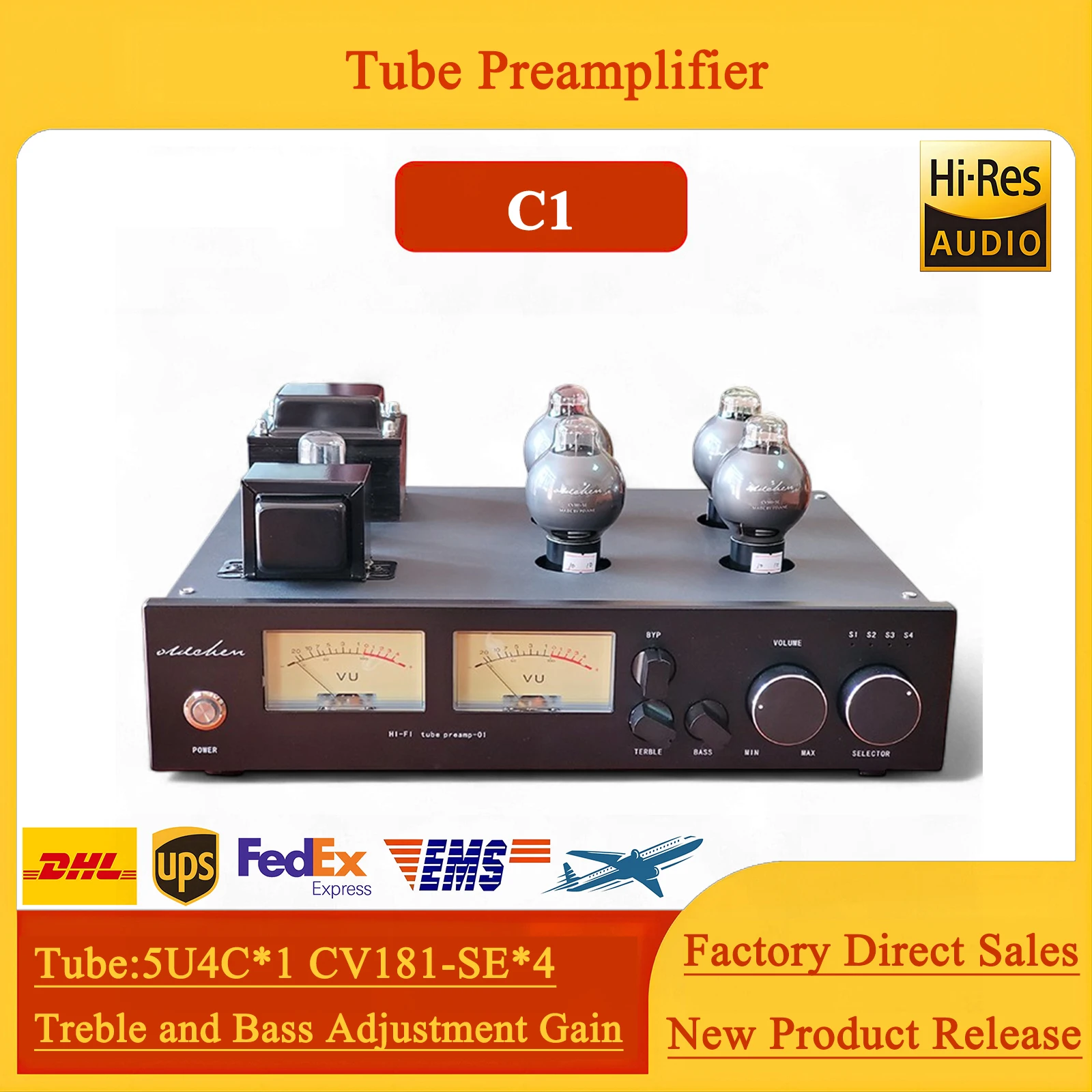 

Old Chen Tube Amplifier - C1 Tube Preamplifier Tube Preamplifier Hi-Fi Factory Direct