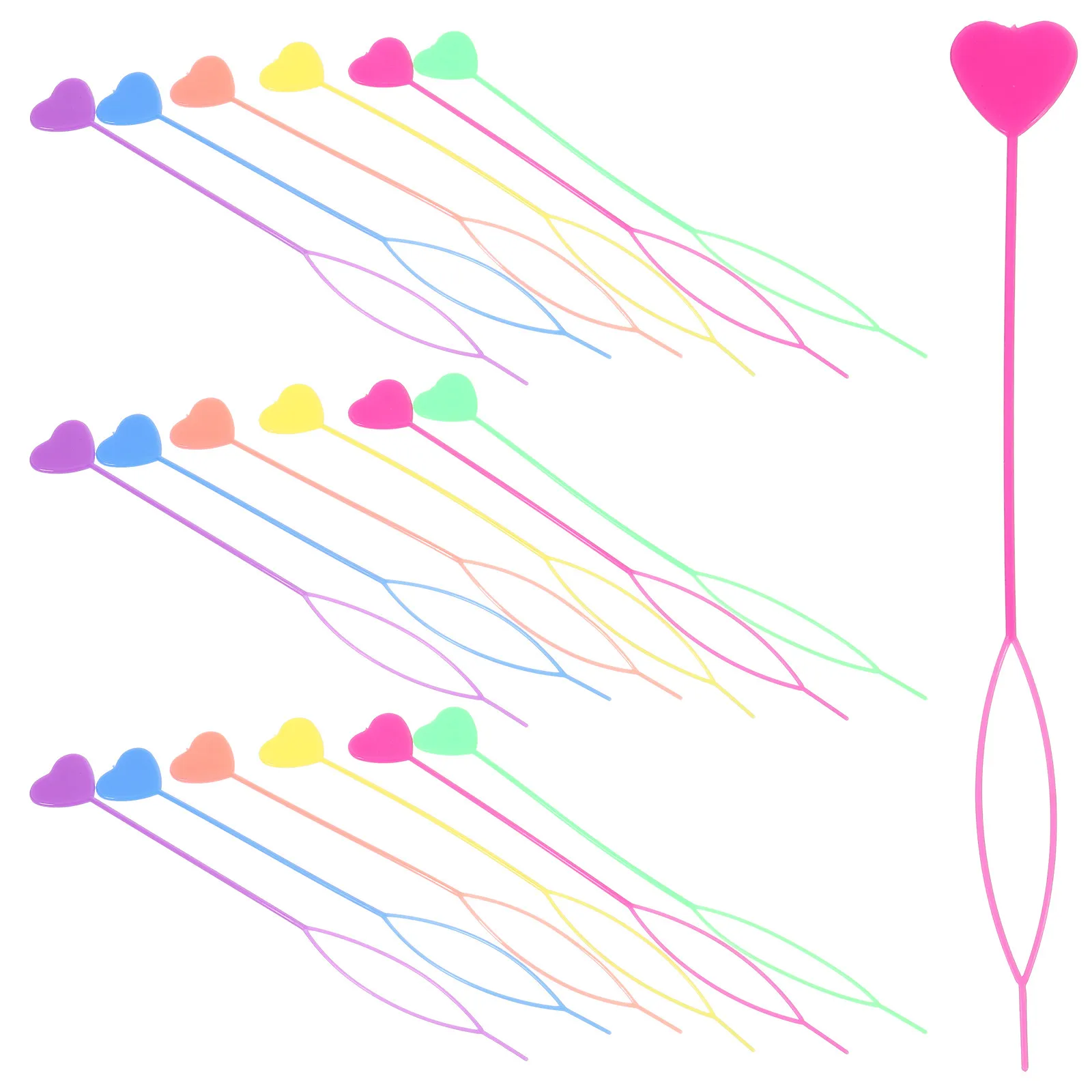 

30 pcs Hair Braid Tools Heart Shape Ponytail Maker Loop For Styling Braiding Assistant Quick Bead Tool Women Bun Makers