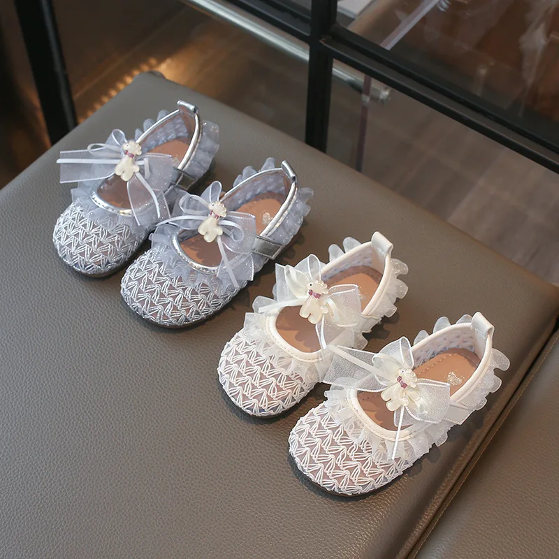 

Jogerli Girls Mesh Princess Shoes Baby Soft-soled Fashion Toddler Shoes Summer New Sandals Children's Breathable Flats