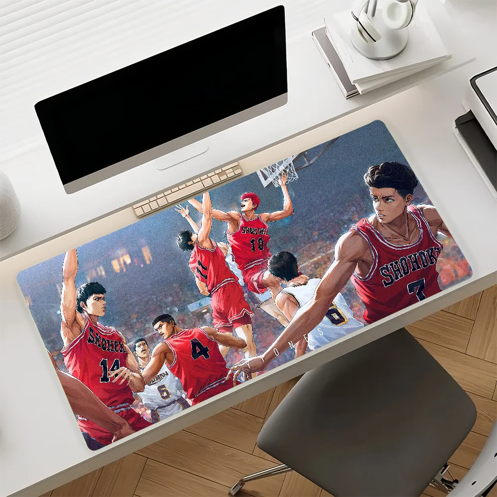 Anime S-slam Mouse Pad Anti Slip Rubber Edge Locked Thickened Laptop Gaming D-dunk Desk Mat