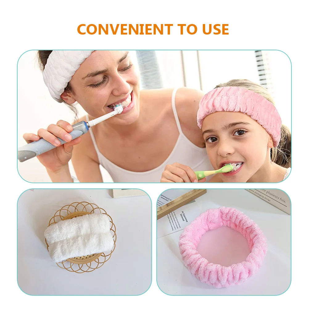 

Flannel Hair Wristband Set Comfortable Home Accessory Elastic Headbands Sports Sweatbands Household Accessories