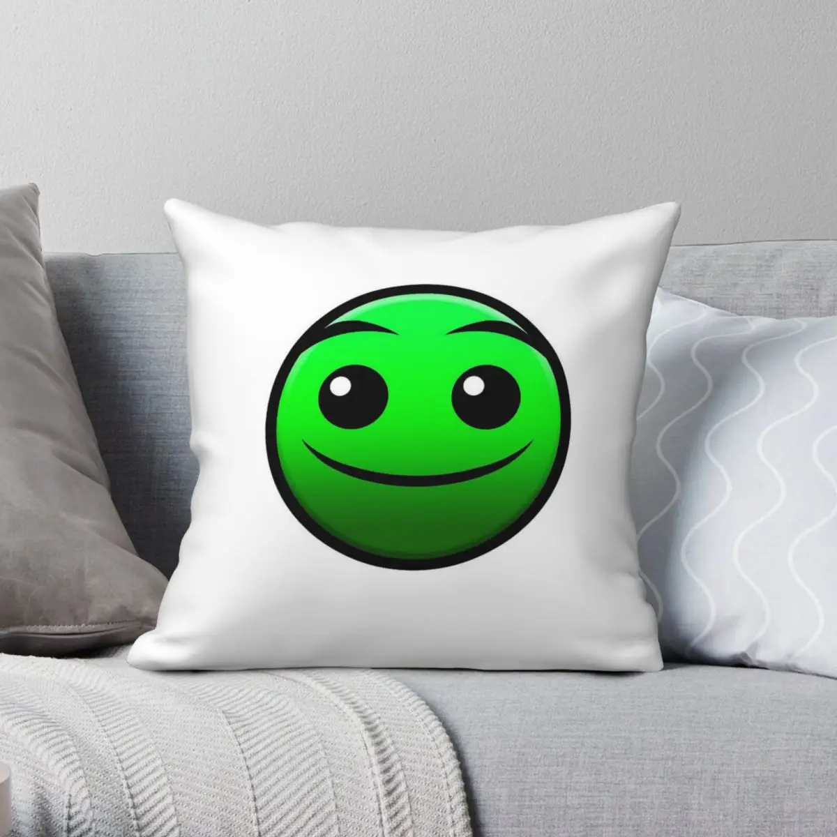 Geometry Dash Normal Pillowcase Polyester Linen Velvet Pattern Zip Decorative Throw Pillow Case Sofa Cushion Cover