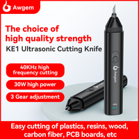 Awgem KE1 Handheld Ultrasonic Cutter Ultrasonic cutting knife DIY Electric Carving Tool for Plastic/Resin/3D Printing/Textile