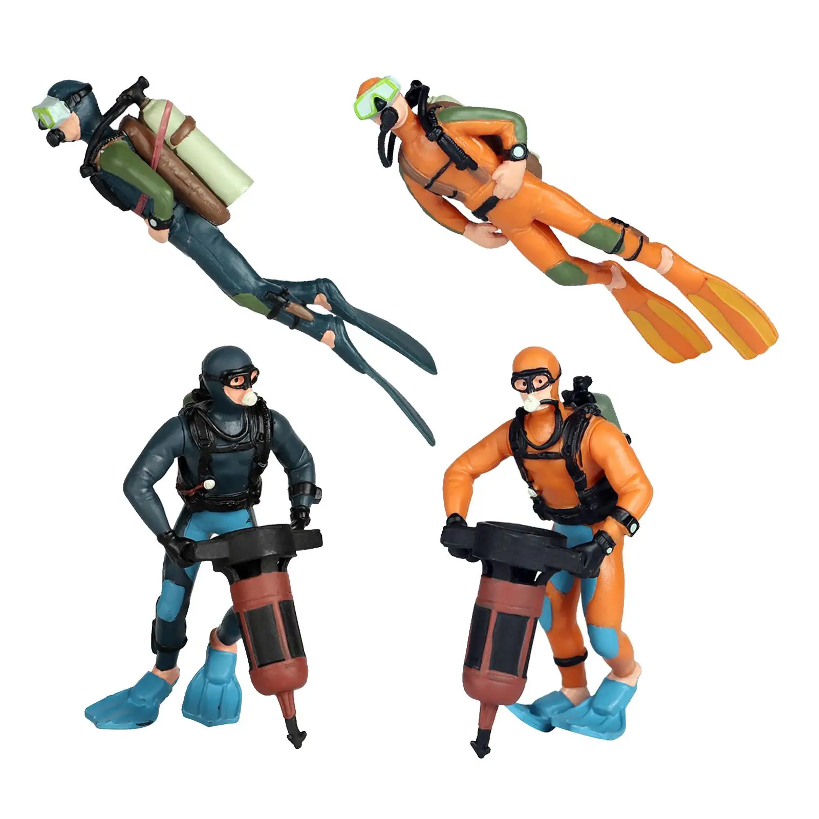 Miniature Diver Figure Model Sea Adventure Decor Action Figures Toy