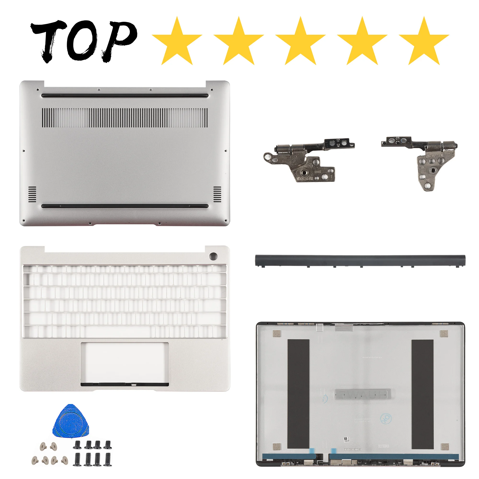 

NEW Laptop LCD Back Cover/Palmrest/Bottom Case For Huawei MateBook13 WRTD-WDH9 HNL-WFQ9 HNL-WFP9 silver Computer Case