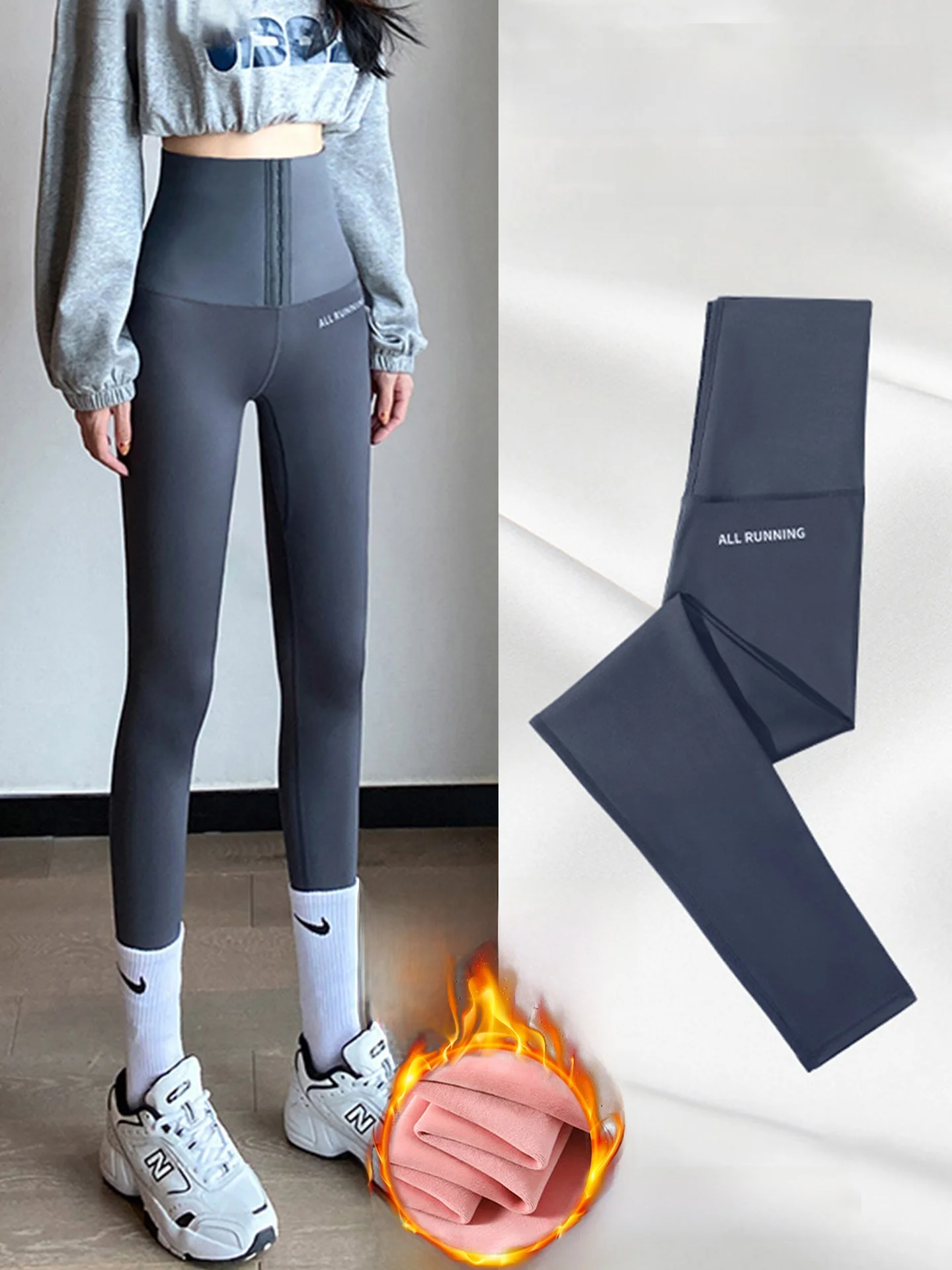 

Осень-зима, большие размеры, женские брюки для йоги, высокая талия, нейлон, спандекс, высокая эластичность, Thiened Fce, внутренняя часть живота, ап...