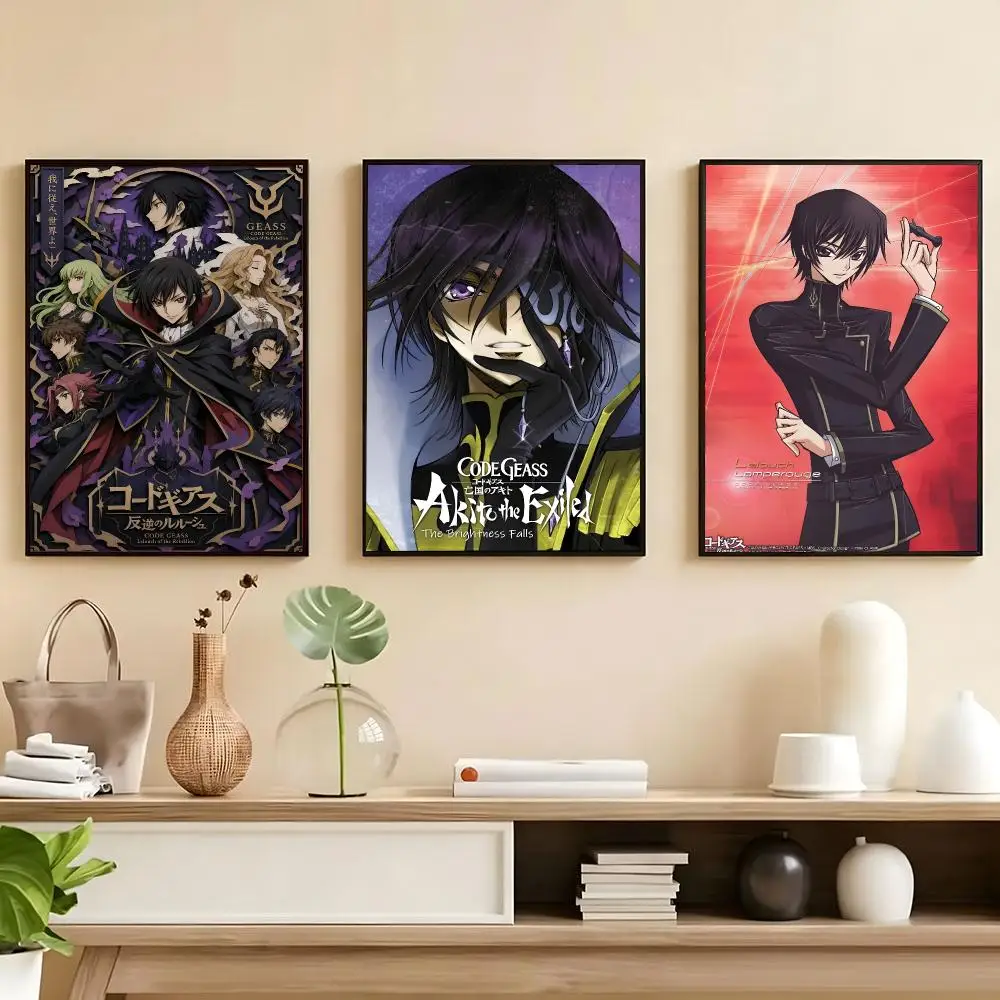 Rastar Code Geass Lelouch Of The Rebellion Poster Poster HD Self Adhesive Waterproof Wall Art Ideal For Home Office Dorm Bedroom