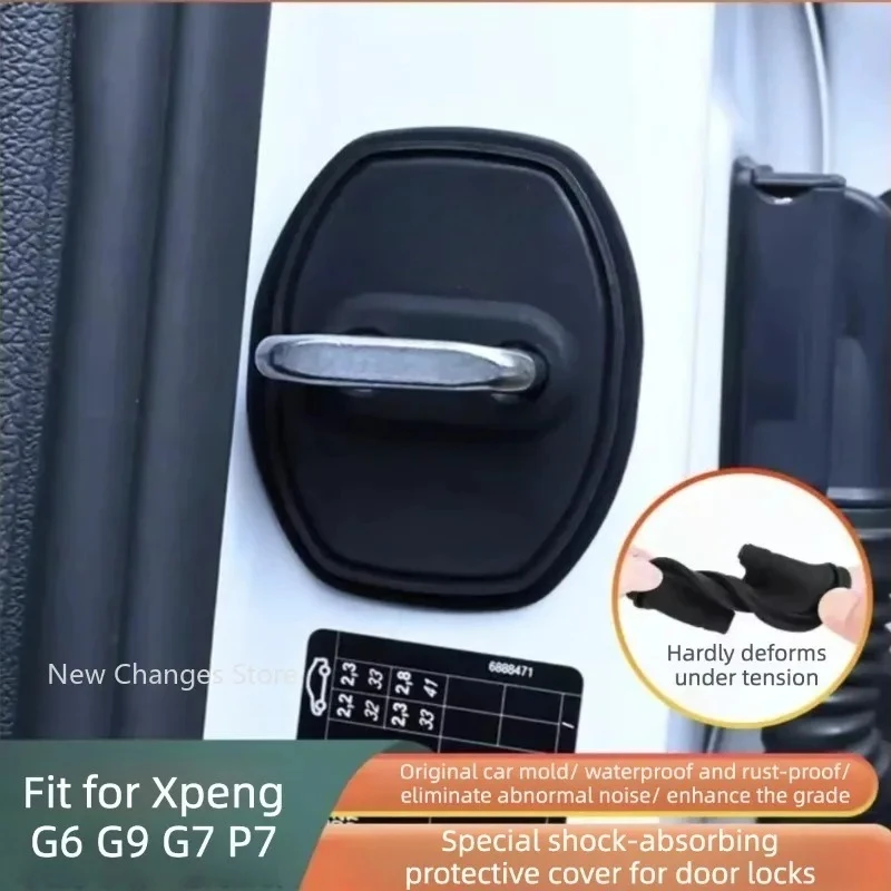 

4Pcs Car Door Lock Cover Auto Emblem Protection Case for Xpeng G6 G9 G7 P7 2020-2026 Car Styling Modify Accessories