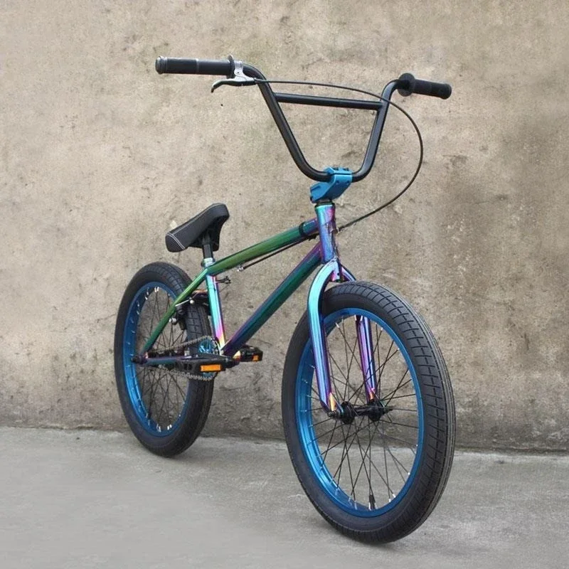Performance car BMX small wheel street car, stunt action climbing men's and women's bicycles colorful