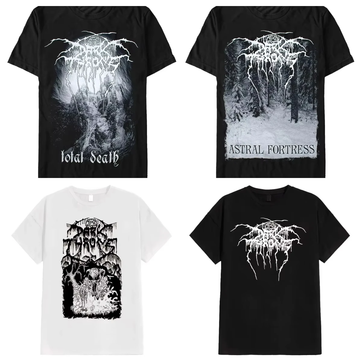 

Punk Rock Black King Printed Comfortable Heavy Metal T-Shirt Loose Men Women Short Sleeve Top for Casual Wear