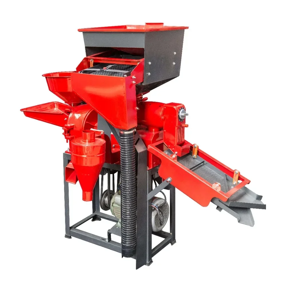 Multifunctional combined rice milling machine, rice peeler, corn and grain grinder