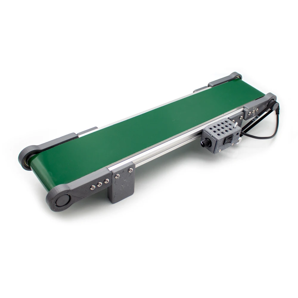 DC 12V Electric Desktop Conveyor Belt – 0-116RPM Adjustable Speed for Elevator Model & Friction Experiment