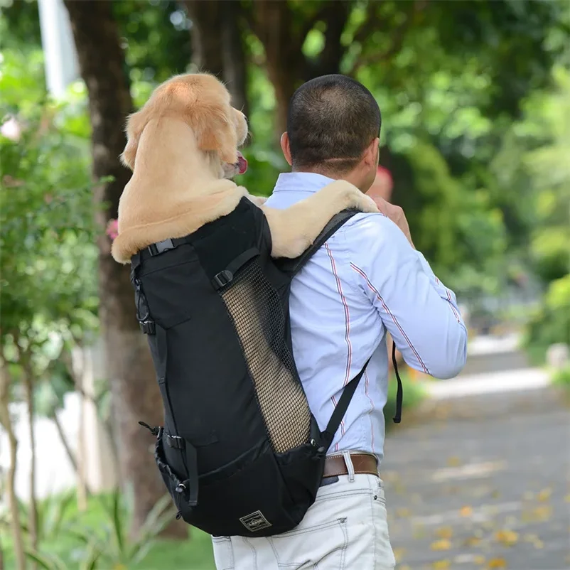 AliExpress NONE Strong Nylon Dog Carrier Backpack for Small Medium Dogs High Quality Breathable Cycling Backpack for Outdoor Travel Pet Supplies