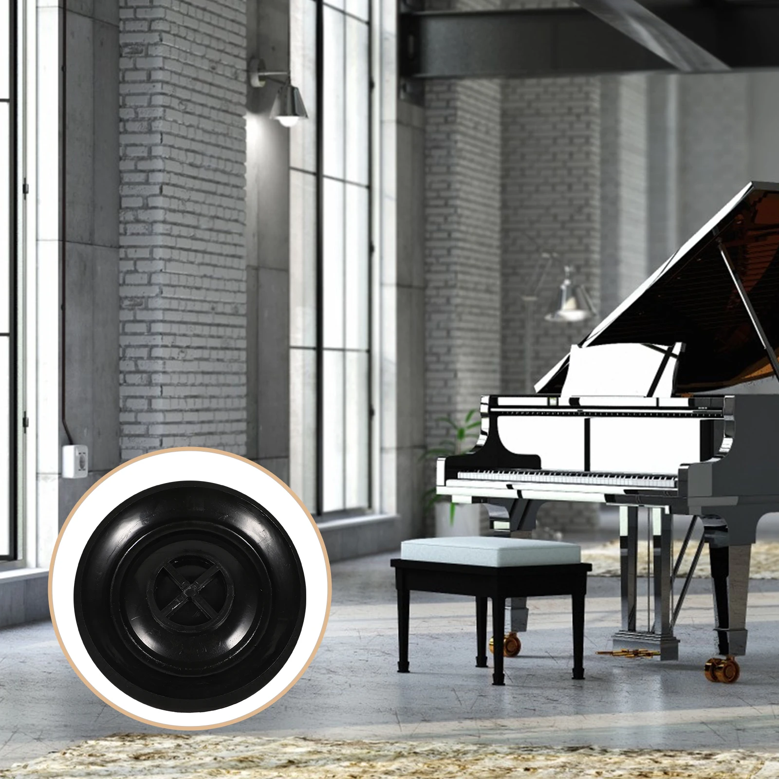 

8Pcs Piano Mats Floor Protector for Legs Non-Slip Thickened Pad High Load Resistance Prevent Scratches on Wood Tile Carpet