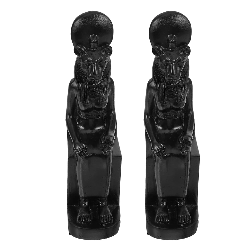 

2 Pcs Statue Figurines Decor Creative Figurine Pyramid nament Home Statue Office Tabletop Decor