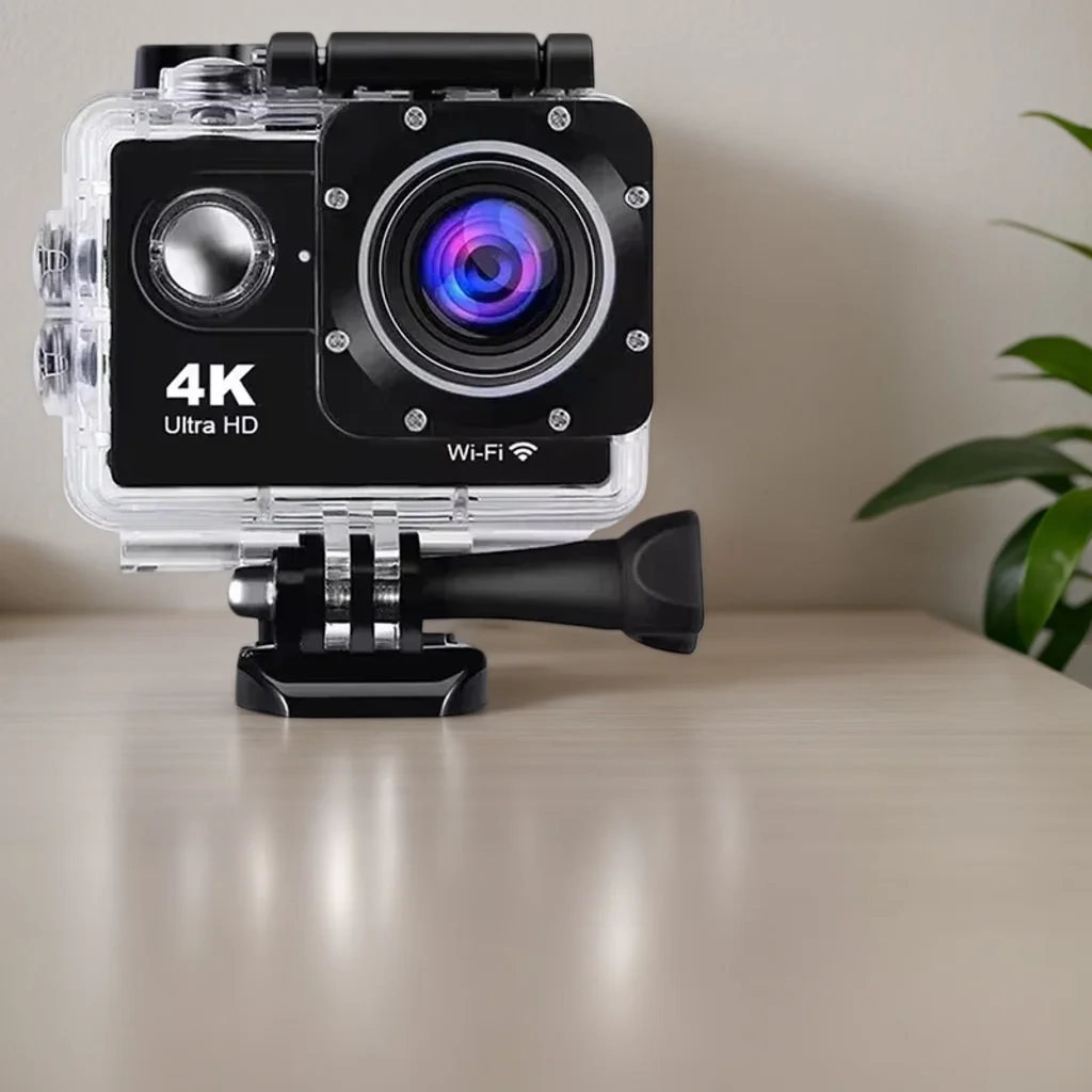 4K 170° Underwater Action Camera - WiFi Helmet Cam with Touchscreen