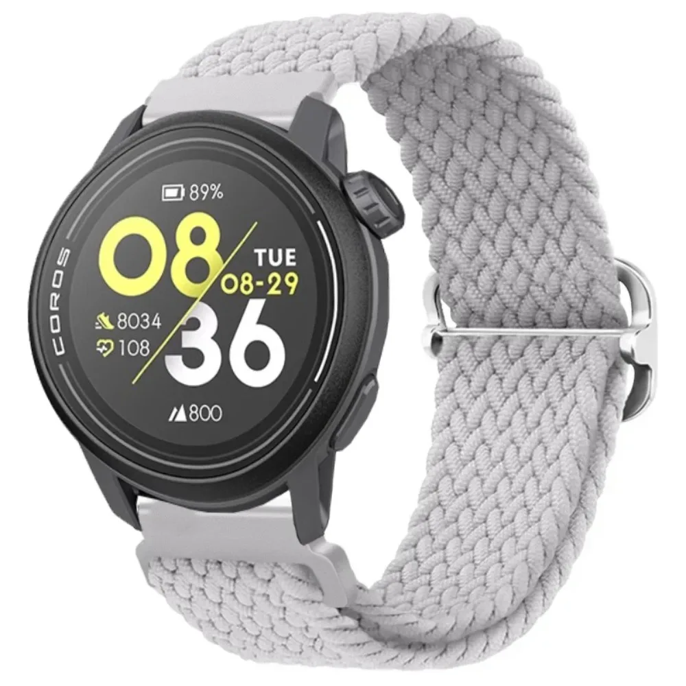 20mm 22mm Sports Soft Nylon Braided Strap for COROS APEX 4/PACE Pro/3 CMF Watch 3/2/1 Pro Comfortable Bracelet Suunto Race 2/S