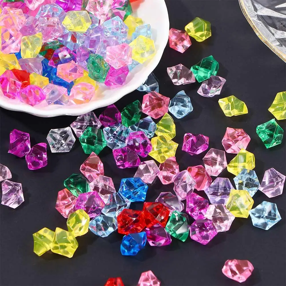 الملونة الاكريليك حوض السمك المشهد DIY بها بنفسك الحرفية خزان الأسماك الديكور الحلي الحصى الأحجار الاصطناعية حصوه زهرية حشو #4