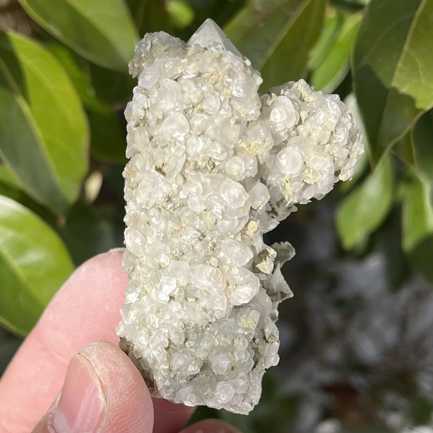 Natural crystal column and calcite symbiotic crystal cluster specimen Feng Shui energy healing stone