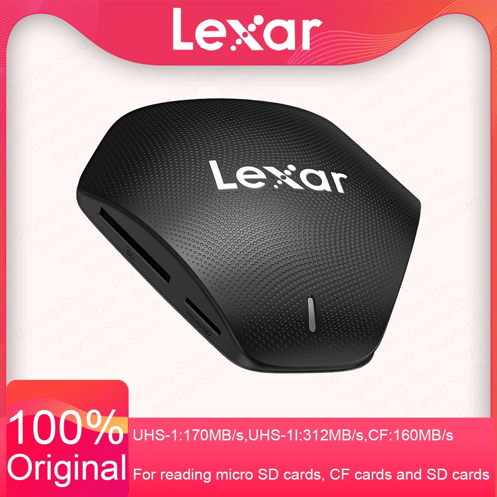 قارئ Lexar USB 3.1Gen2 الأصلي 3 في 1 بطاقة إلى SD مايكرو SD 500U قارئ بطاقات TF محول بطاقة الذاكرة SD UHS-I قارئ بطاقات الذاكرة