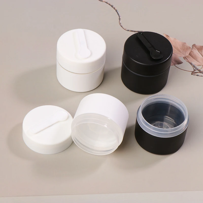 30/50g lege gezichtscrèmepot met magnetische lepel Frosted Plastic Lotionfles Maskerpot Cosmetische verpakkingscontainer