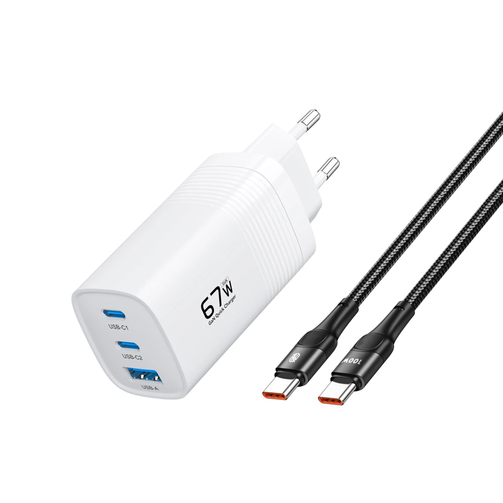 ASOMETECH 67 W GaN Ladegerät PD USB Typ C Schnellladung Quick Charge 3.0 PD3.0 Telefonladegerät für iPhone 14 13 12 Pro Max Samsung S23 Tablet 5
