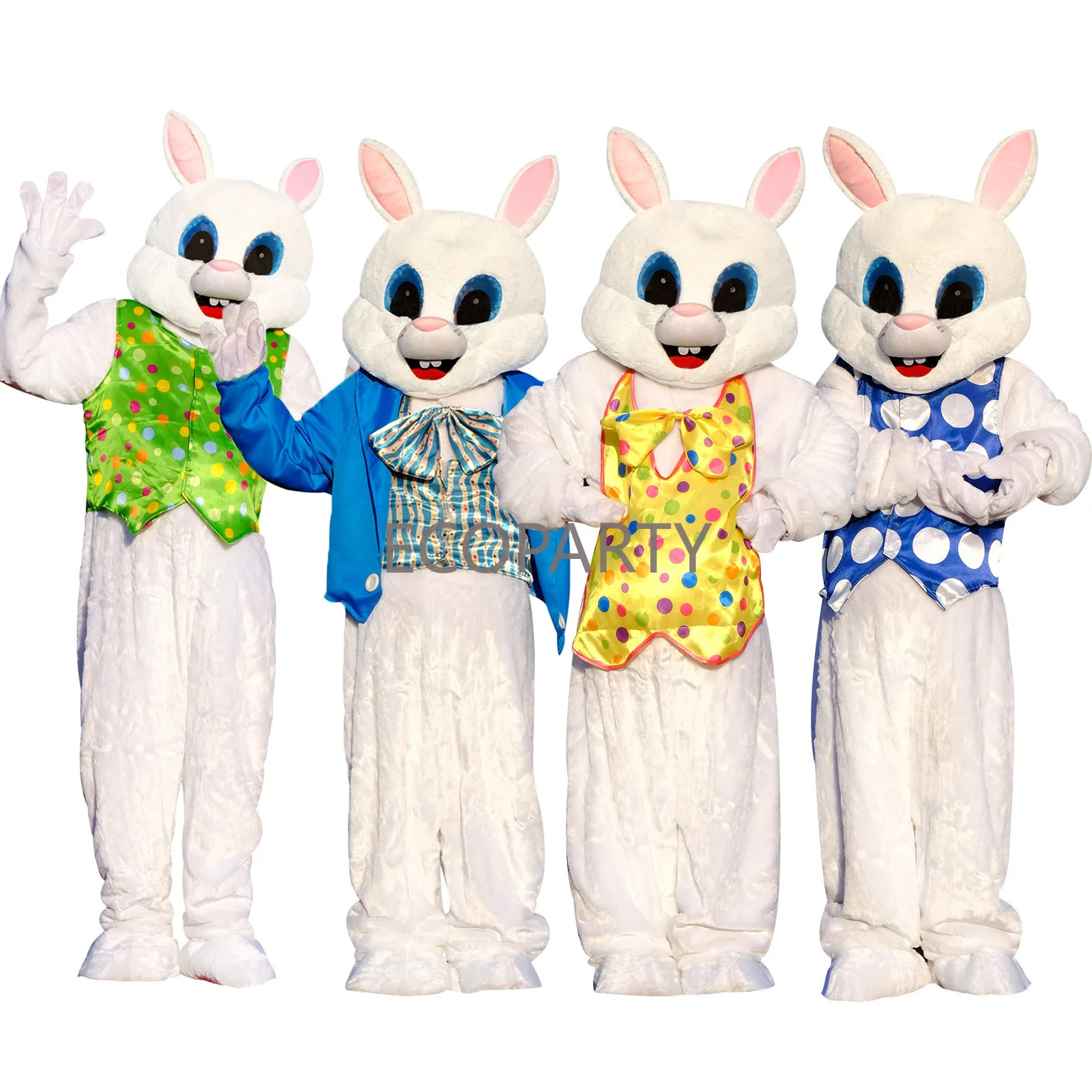 

Cosplay Easter Bunny Rabbit Cartoon Mascot Costume Advertising ceremony birthday Fancy Dress Party Animal carnival perform props