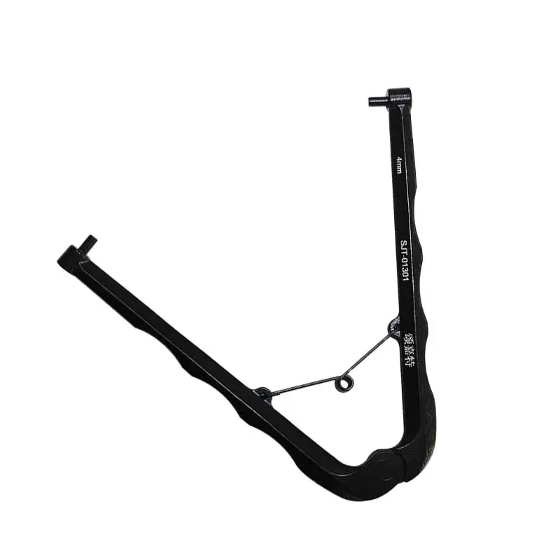 Imagem -04 - Acabamento Aço Ajustável Pin-tipo Face Spanner Chave Universal Chave para Porcas Redondas mm mm mm mm mm 161 mm de Comprimento mm de Espessura Preto