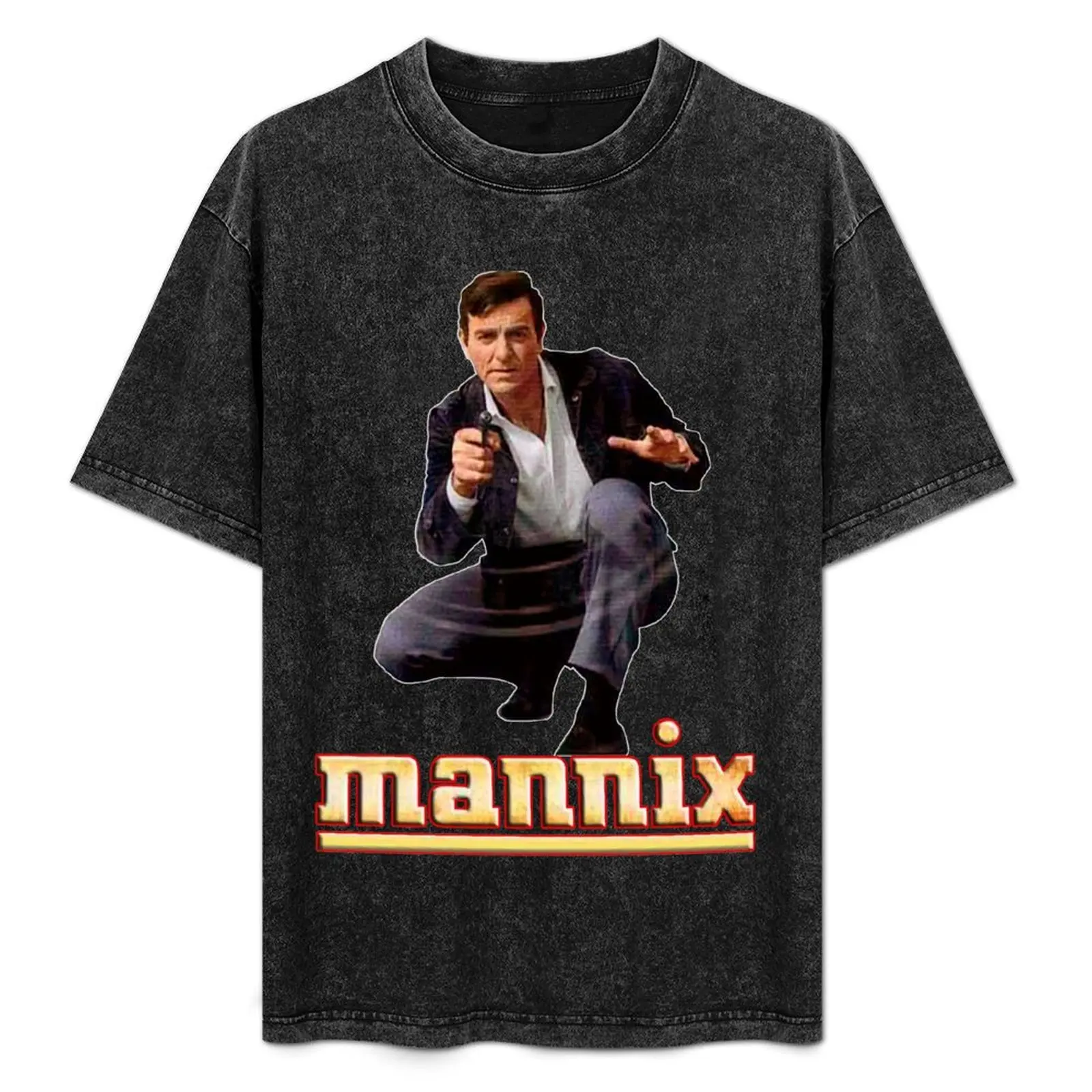 

Mannix Retro Vintage 60s 70s Tribute T-Shirt Essential Solid Color T-Shirt