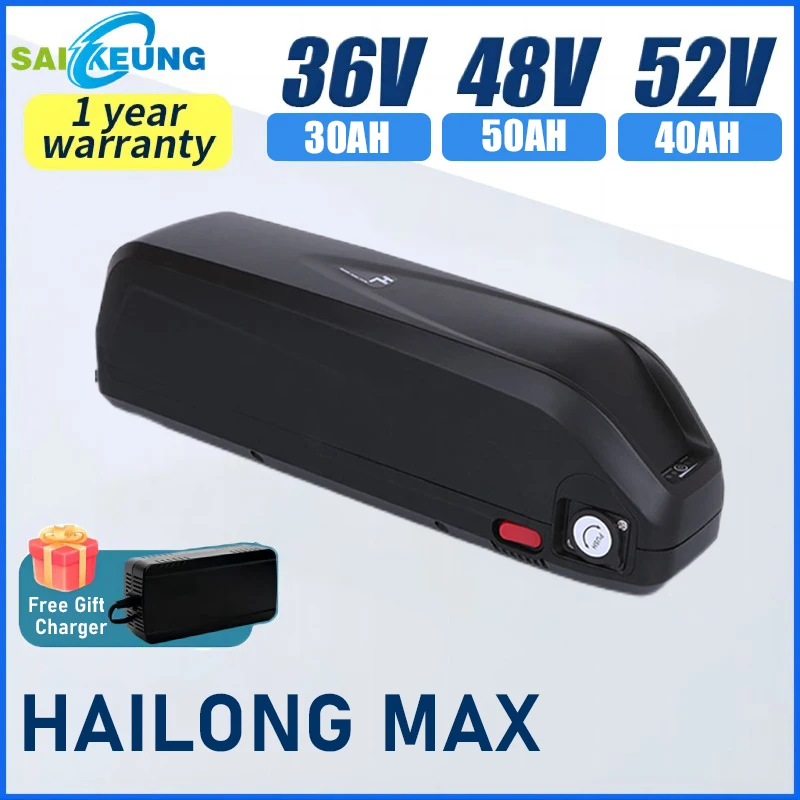 

Hailong 48v 60v 72v E Bike Akku 20ah 30ah 40ah 13s5p Lithium Battery 36v 52v Electric Bicycle S07-b Ebike 2000w Motor 13ah 50ah