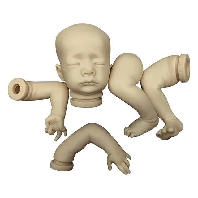 NPK 20inch Reborn Mika Unfinished Unpainted Kit Fresh Color Newborn Doll DIY Parts with Cloth Body 5 NPK 20inch Reborn Mika Unfinished Unpainted Kit Fresh Color Newborn Doll DIY Parts with Cloth Body 5