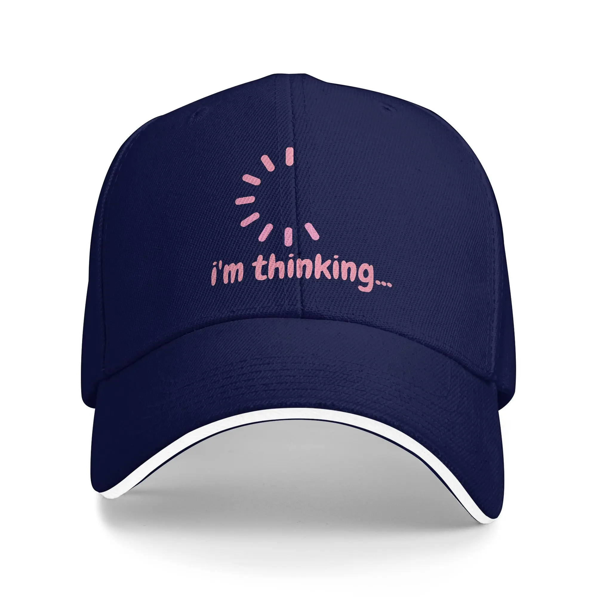 Men Women Funny Meme I'm Thinking  Sandwich Cap  , Hip-Hop Baseball Cap Snapback Caps  Trucker Hat Adjustable Sun Caps Summer