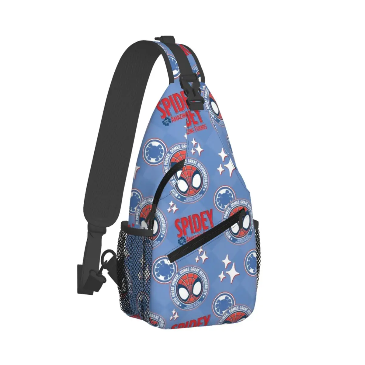 

Spider Man Spiderman Hero Crossbody Sling Bags Pattern Chest Bag Shoulder Backpack Daypack for Travel Hiking Camping Satchel