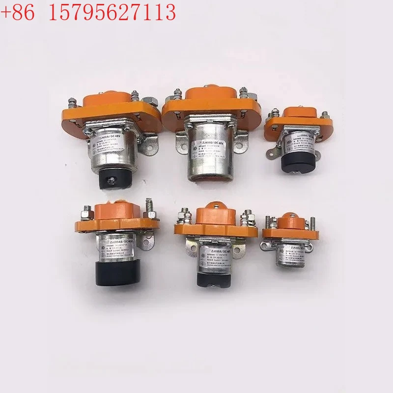 

ZJ300A 1НО нормально открытый 12 В 24 В 36 В 48 В 60 В 72 В 300 А контактор постоянного тока для двигателя вилочного погрузчика электромобиля автомобильная лебедка