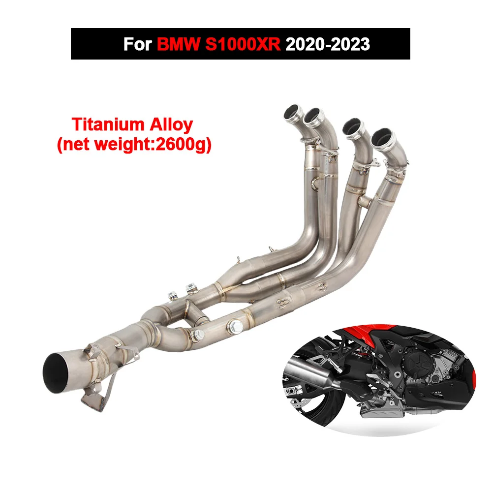

For BMW S1000XR 2020-2023 51mm Motorcycle Exhaust Escape System Header Link Pipe With DB Killer Titanium Alloy
