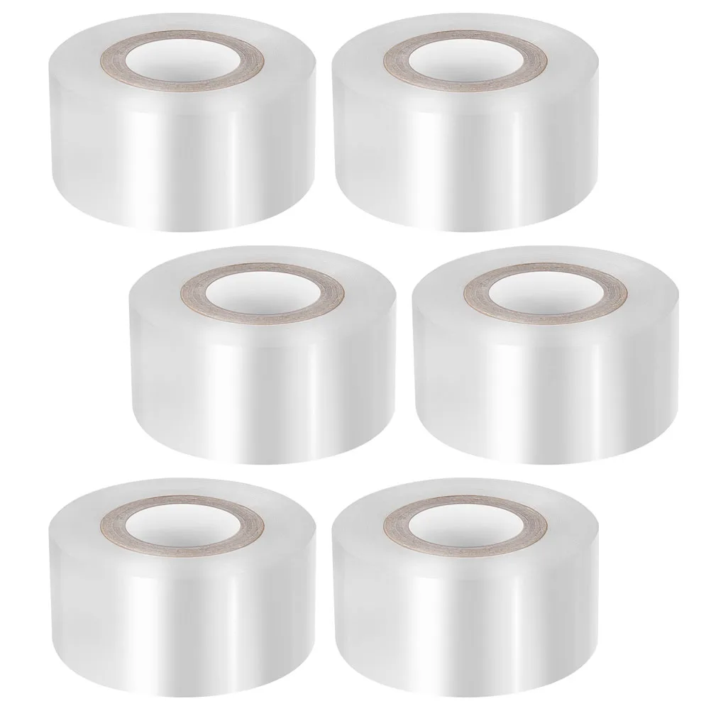 

6 Rolls Plant Protection Film Grafting Tape Self Adhesive for Fruit Trees Nursery Garden Plastic Wrapping Films PE Material