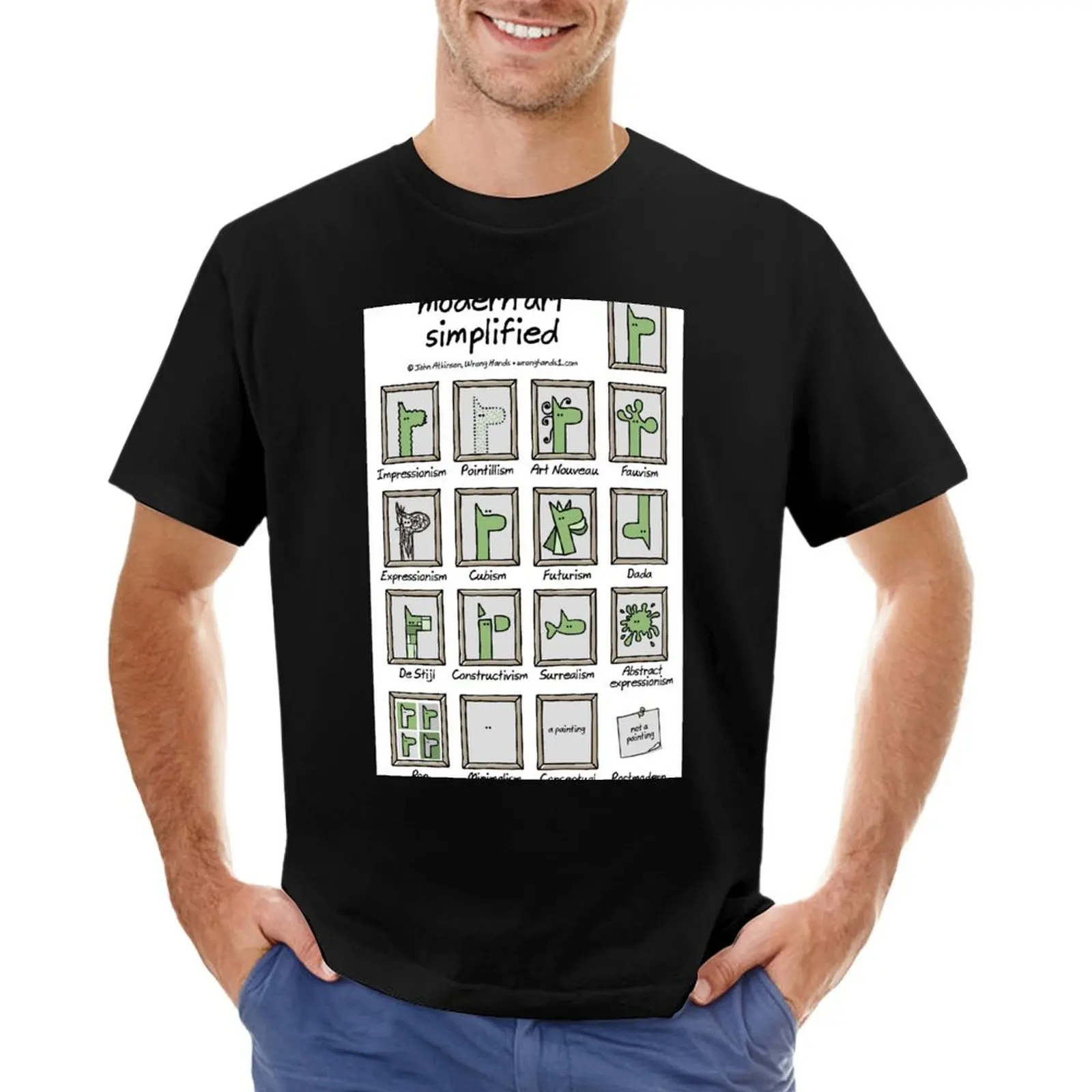 modern art simplified T-Shirt sweat vintage t shirts t shirts for men graphic