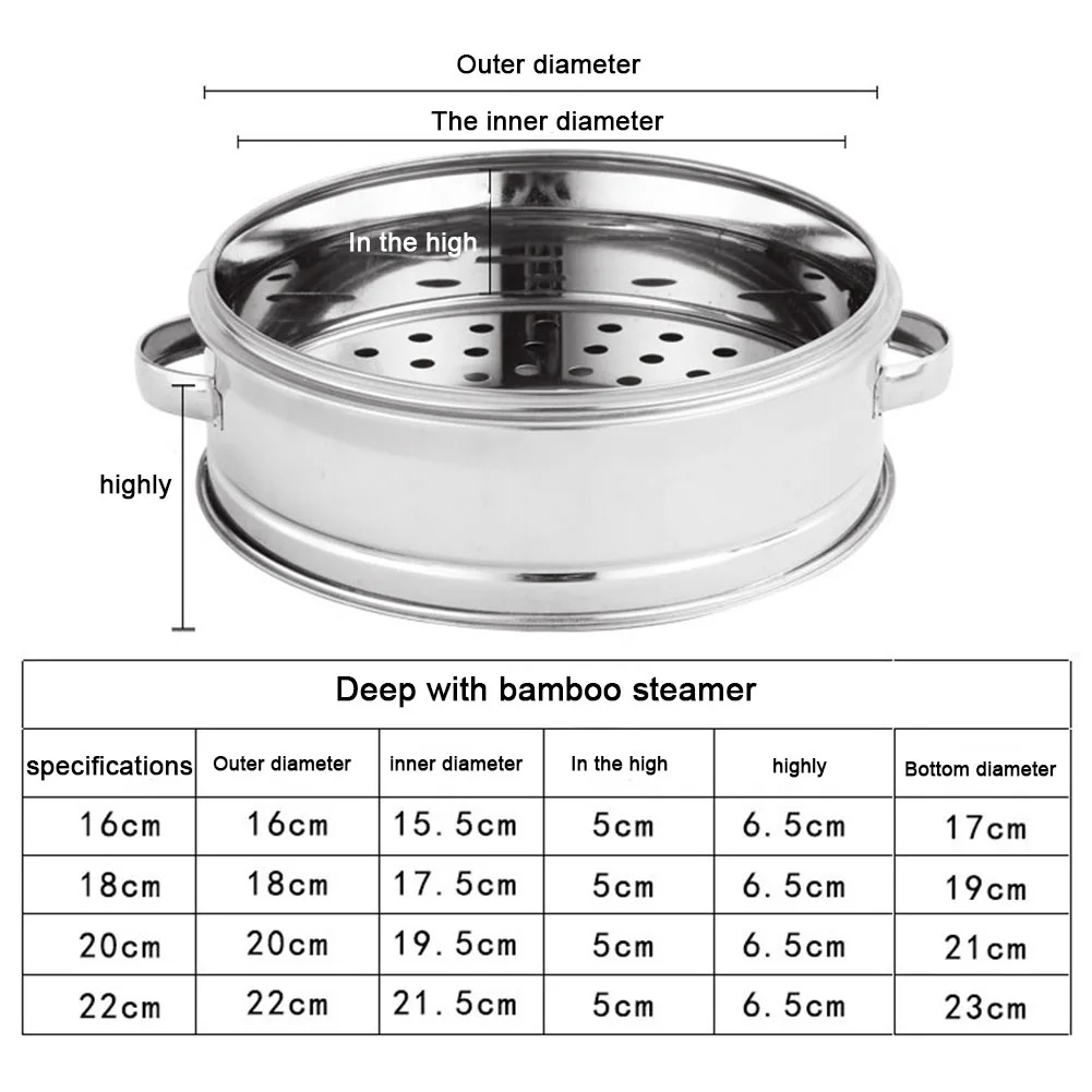 

Kitchen Accessories Steamer Hot Pot Steamer Basket/cover Kitchen Cookware Stainless Steel For Vegetables Seafood Meat Desserts