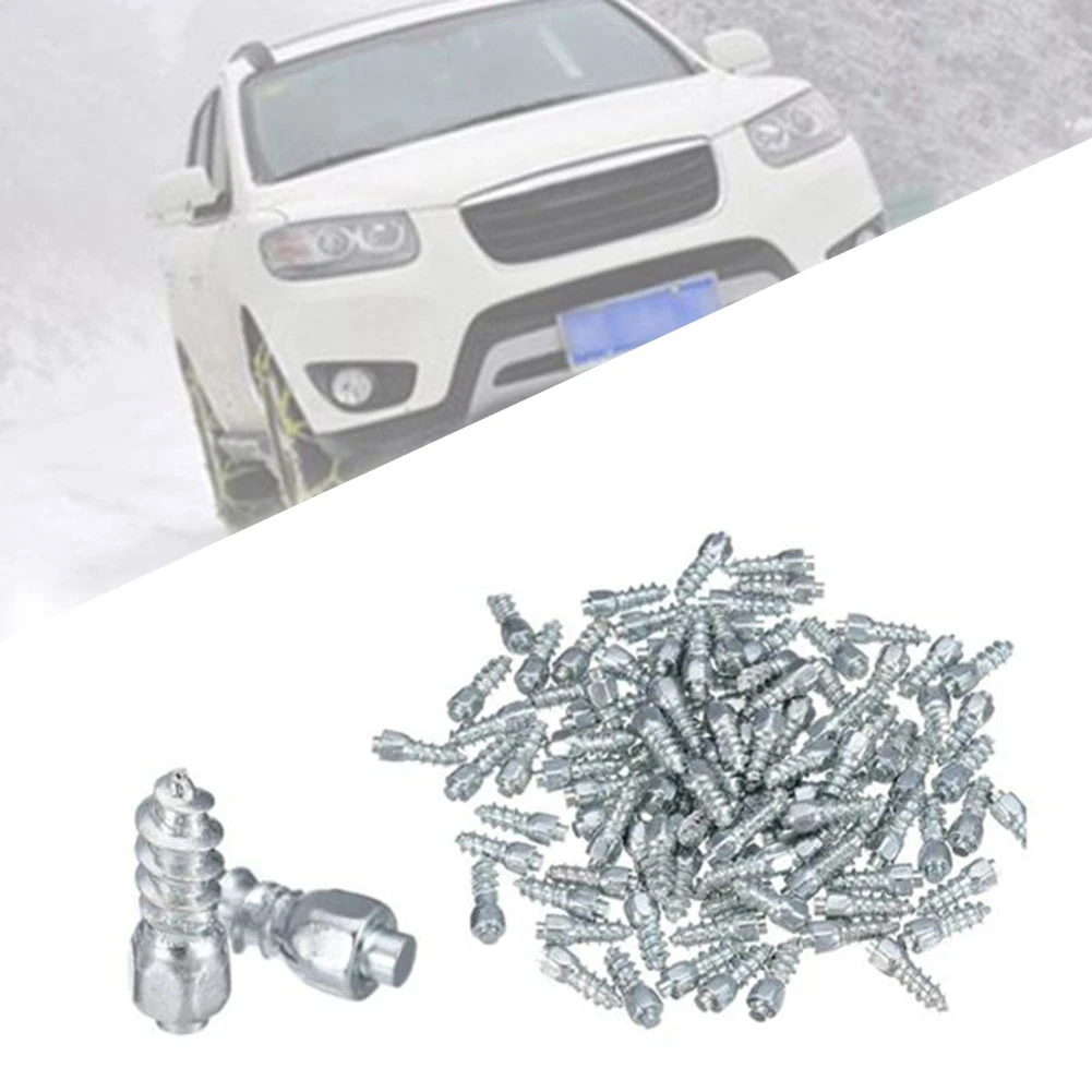 200PCS 4X12mm Wheel Lugs Snow Screw Tire Studs Anti Skid Falling Spikes for Car Motorcycle Bicycle