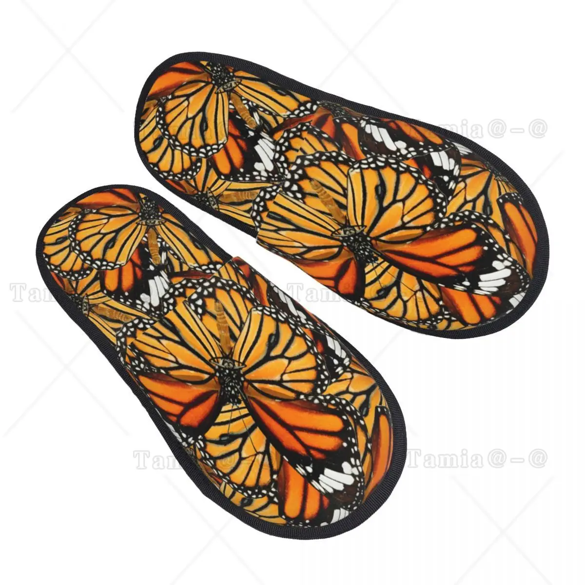 

Fur Slipper For Women Men Fashion Fluffy Winter Warm Slippers Orange Tiger Butterflies House Shoes