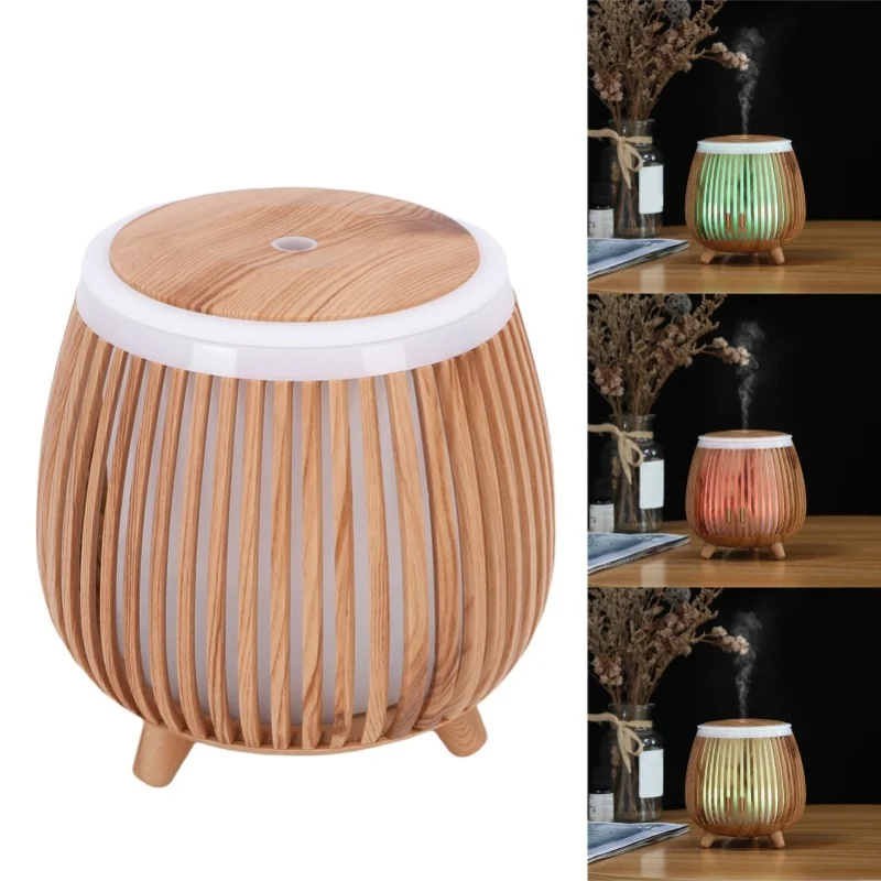 140ml Aromatherapy Diffuser Home Essential Oil Bedroom Cool Mist Air Humidifier Room Decor USB Powered With Colorful Mood Light