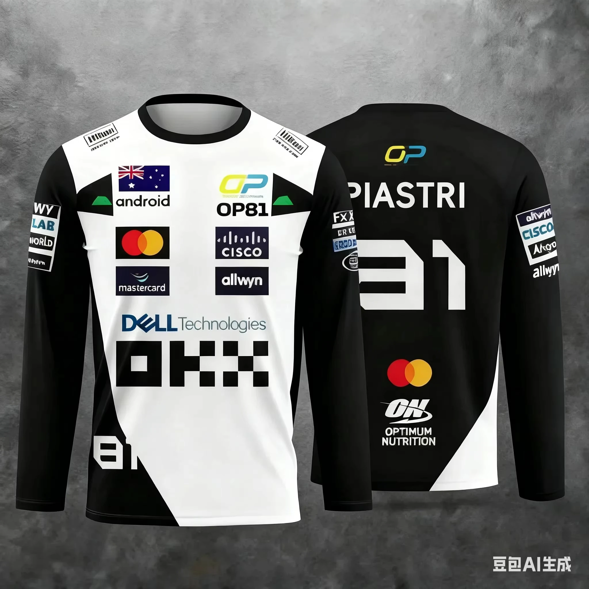 Motorrennsport Langarm-T-Shirt für Männer, Frauen und Kinder mit Nummern-Print, Familien-Matching-Outfits, atmungsaktives Sport-Oberteil, Neuheit 2026 – Detail 7