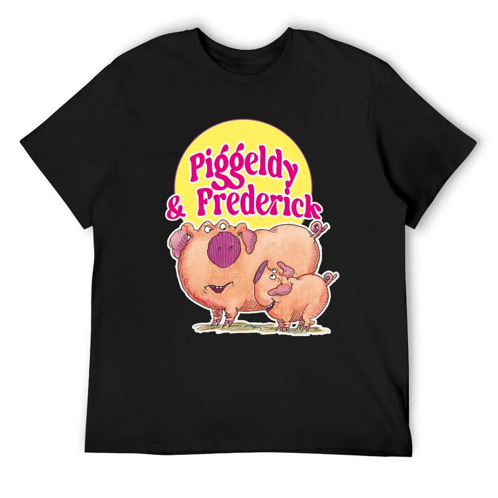 

Piggeldy and Frederick, Series, 1970's T-Shirt graphic shirts Personalized t-shirt customs quick-drying outfits for men